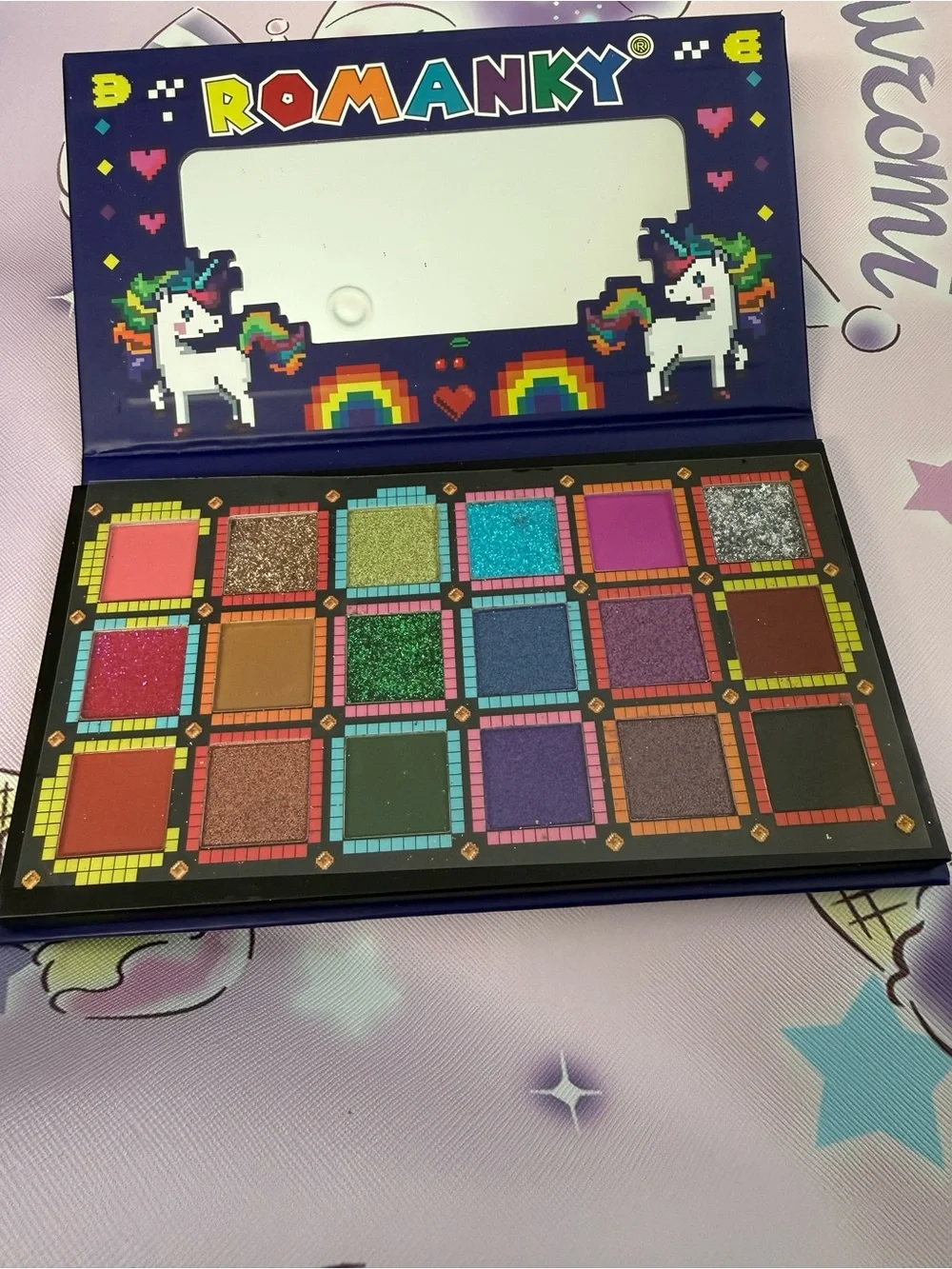 Rainbow Unicorn Matte and Glitter 18 Color Eyeshadow Palette - New in Box
